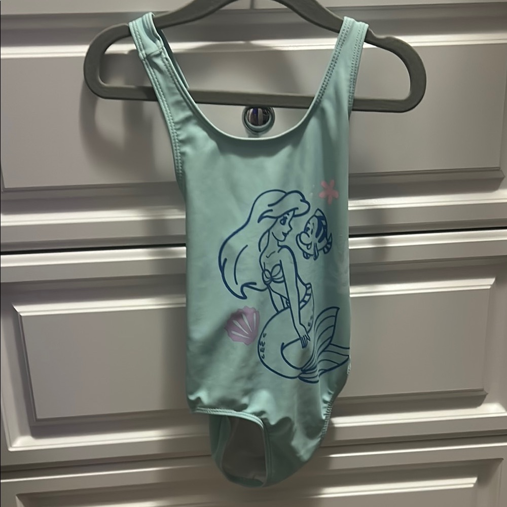 Green Mermaid Graphic One Piece Swimsuit